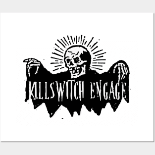 killswitch engage skeleton skull Posters and Art